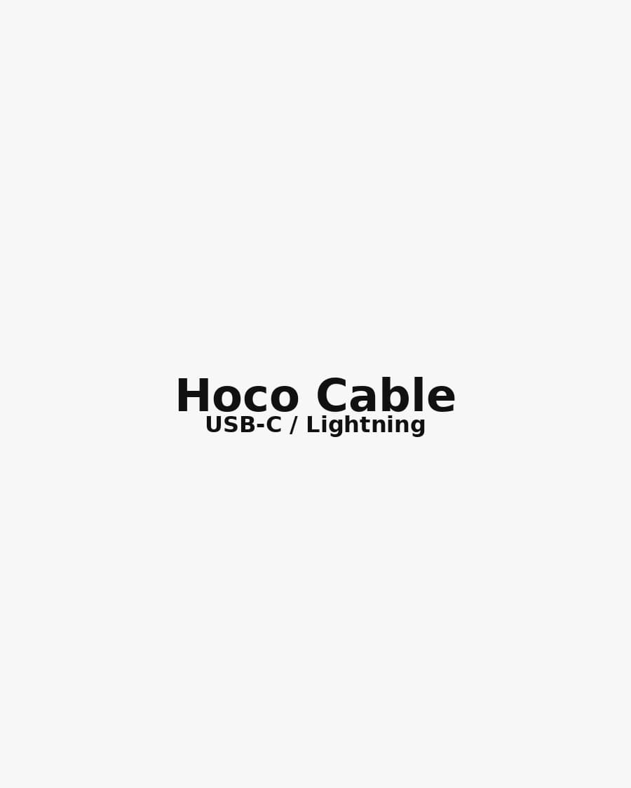 Hoco Braided USB-C to Lightning Cable 1m